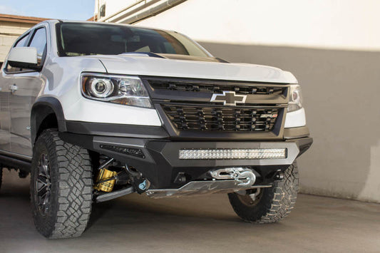 Addictive Desert Designs 17-18 Chevy Colorado Stealth Fighter Front Bumper w/ Winch Mount - My Store