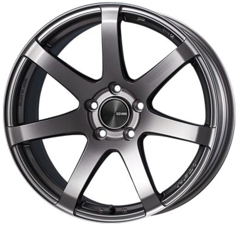 Enkei PF07 17x9.5 5x114.3 18mm Offset Dark Silver Wheel *Special Order/No Cancel* - Mammoth Racing -