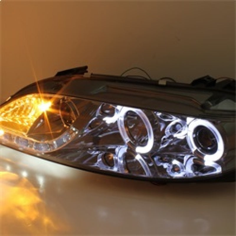 Spyder Mazda 6 03-05 With Fog Lights Projector Headlights LED Halo DRL Smke PRO-YD-M603-FOG-DRL-SM - Mammoth Racing -