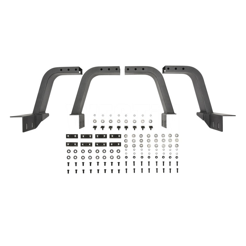 Westin 2021 Jeep Gladiator Overland Cargo Rack Base - Textured Black - Mammoth Racing -