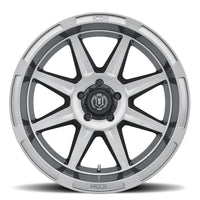 Icon Bandit 20x10 5x5 -24mm 4.5in BS 71.50mm Bore Gun Metal Wheel - Mammoth Racing -