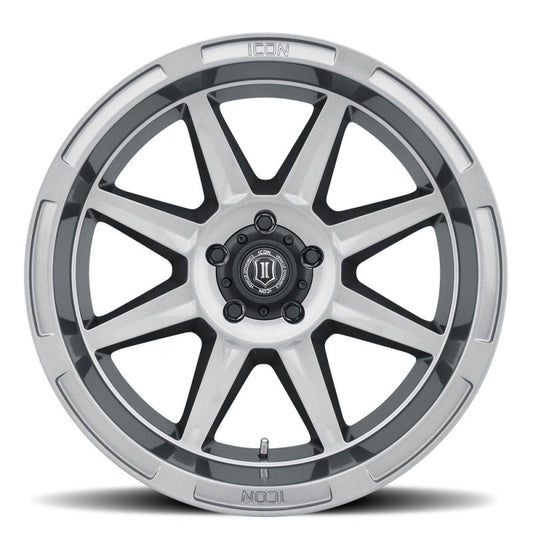 Icon Bandit 20x10 5x5 -24mm 4.5in BS 71.50mm Bore Gun Metal Wheel