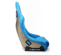 NRG FRP Bucket Seat ULTRA Edition - Medium (Blue Alcantara/Pearlized Back) - My Store