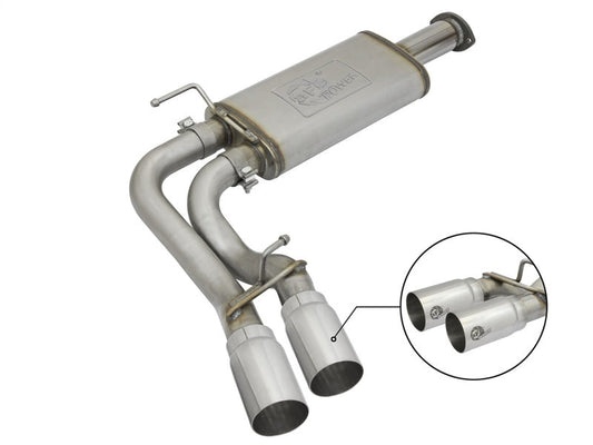 aFe Rebel Exhausts Cat-Back SS w/Polished Tip 16 Toyota Tacoma V6-3.5L - Mammoth Racing -