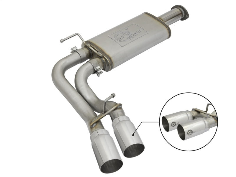 aFe Rebel Exhausts Cat-Back SS w/Polished Tip 16 Toyota Tacoma V6-3.5L - Mammoth Racing -