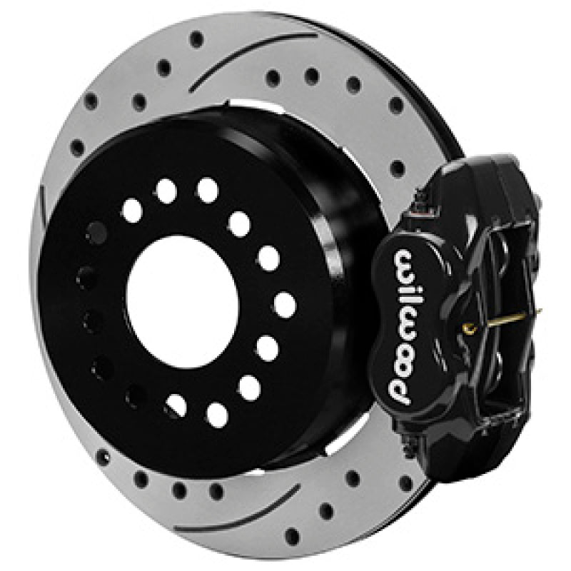 Wilwood Chevrolet 7-5/8in Rear Axle Dynalite Disc Brake Kit 12.19in Drill/Slot Rotor Blk Caliper - My Store