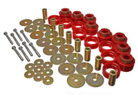 Energy Suspension Body Mount Set Inc. Hardware - Red - Mammoth Racing -
