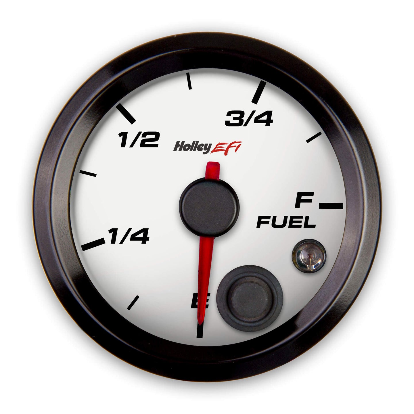 Holley EFI 553-133w Holley EFI Fuel Level Gauge Standard 2 1/16 in. Programmable White Face Black Bezel Holley EFI Fuel Level Gauge - My Store