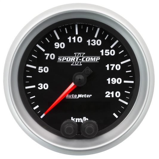 Autometer Sport-Comp II 3-3/8in. 0-225km/h (gps) Speedometer Gauge - My Store