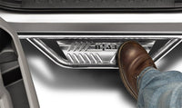 N-Fab Podium SS 15-18 GMC/Chevy Canyon/Colorado Crew Cab SRW - Polished Stainless - Cab Length - 3in - Mammoth Racing -
