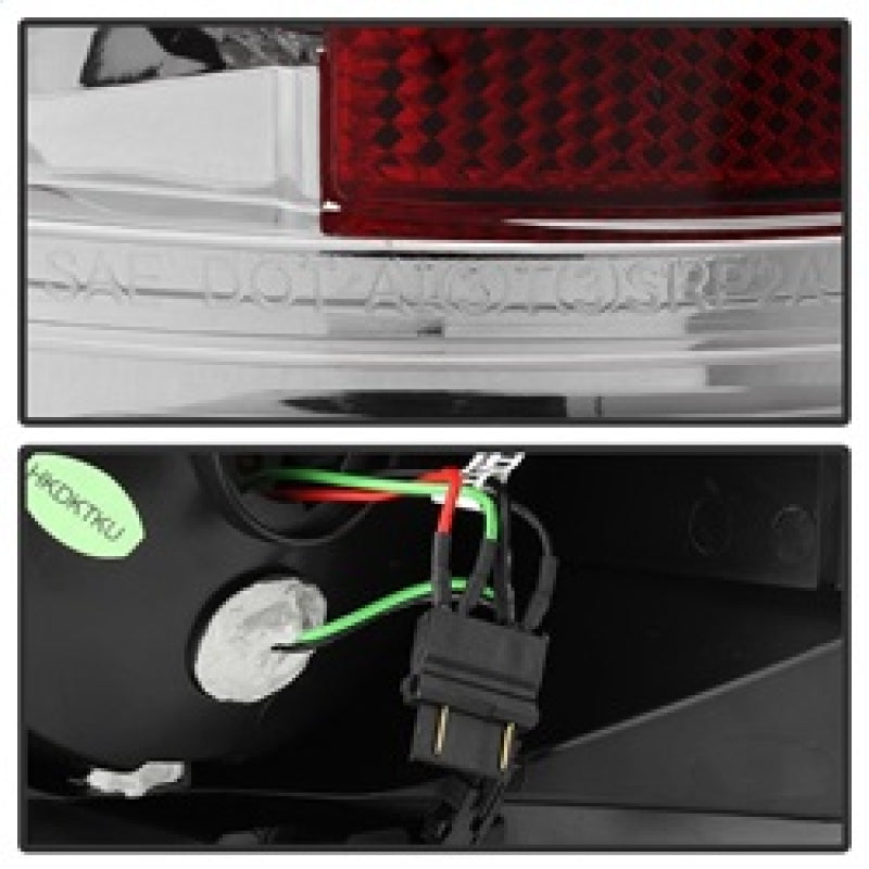 Spyder Toyota Tundra 07-13 LED Tail lights Chrome ALT-YD-TTU07-LED-C - Mammoth Racing -