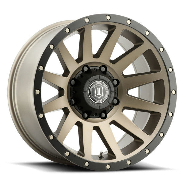 Icon Compression 20x10 8x180 -19mm Offset 4.75in BS 124.2mm Bore Bronze Wheel - Mammoth Racing -