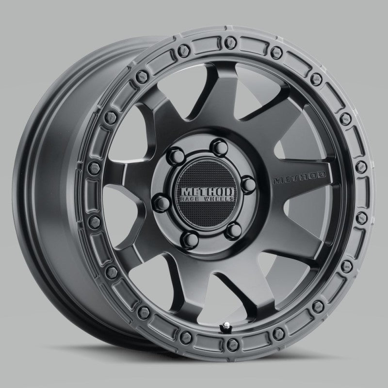 Method Mr317 17x8.5 0mm Offset 6x5.5 106.25mm CB Matte Black Wheel - Mammoth Racing -