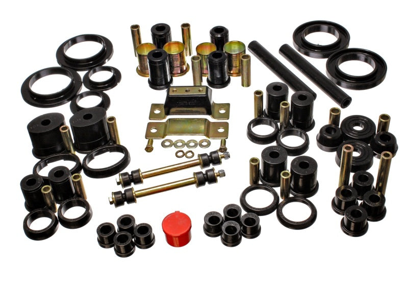 Energy Suspension 85-93 Ford Mustang Black Hyper-flex Master Bushing Set w/ V-8 - Mammoth Racing -