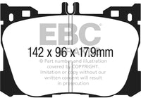 EBC 2017+ Mercedes-Benz E300 (W213) 2.0L Turbo Redstuff Front Brake Pads - My Store