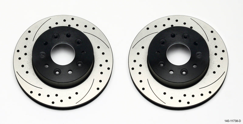 Wilwood Rotor Kit Front-Drilled 65-82 Corvette C2/c3 (1Pc Rotors) - Mammoth Racing -