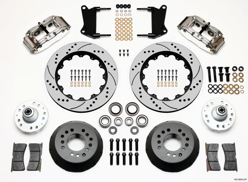 Wilwood Narrow Superlite 6R Front Hub Kit 14.00in Drill Pol 67-69 Camaro 64-72 Nova Chevelle - My Store