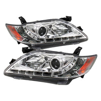 Spyder Toyota Camry 07-09 Projector Headlights DRL Chrome High H1 Low H7 PRO-YD-TCAM07-DRL-C - Mammoth Racing -