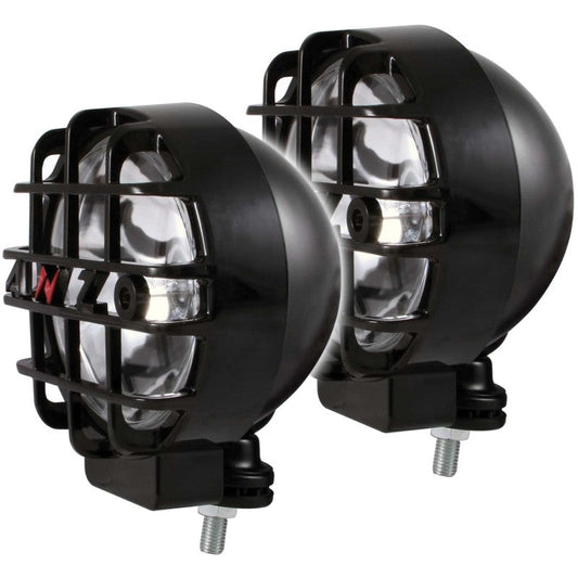 ANZO Hid Off Road Light Universal 6in HID BULLET Style Off Road Lights Black Pair - My Store