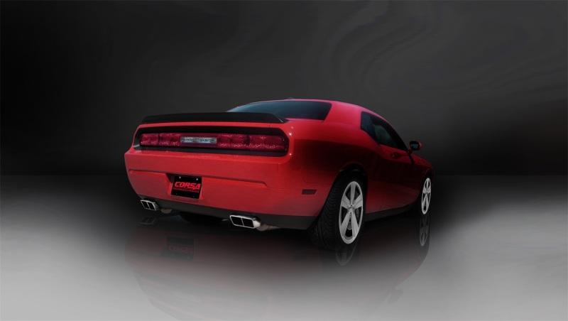 Corsa 09-10 Dodge Challenger R/T 5.7L V8 Auto Polished Xtreme Cat-Back Exhaust - Mammoth Racing -