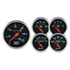 Autometer Designer Black 5pc 100-250deg Temp / 8-18v Volt / 120mph Speed / 100psi Oil / E-F Fuel - My Store