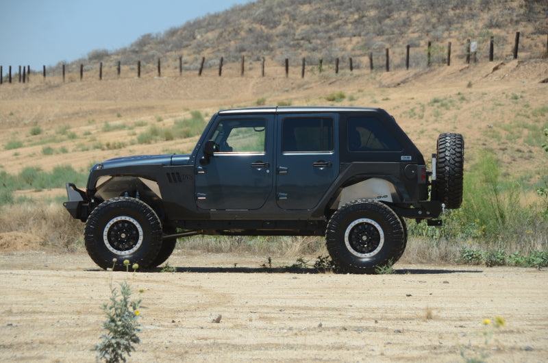 DV8 Offroad 07-18 Jeep Wrangler JK 2 Piece Fast Back Hard Top 4 Door - Black (DS Only) - Mammoth Racing -