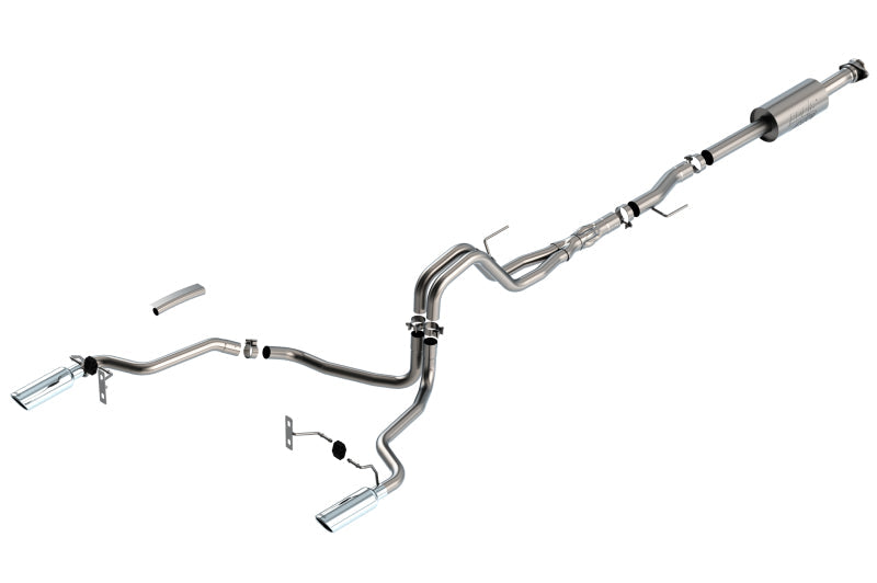 Borla F-150 2021 5.0L 4dr CC SB EC STB Lariat/KR/Platinum/LTD 3/2.25 SRE Cat-Back ATAK CHR Tips - My Store