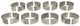 Clevite Chevrolet V8 6.6L Turbo Diesel 2001-09 Con Rod Bearing Set - Mammoth Racing -