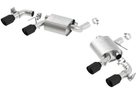 Borla 2016 Chevy Camaro V8 SS AT/MT ATAK Rear Section Exhaust w/ Dual Mode Valves Ceramic Black - My Store