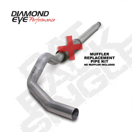Diamond Eye KIT 5in CB MFLR RPLCMENT PIPE SGL AL: 94-97 FORD 7.3L F250/F350 PWRSTROKE - Mammoth Racing -