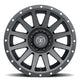 Icon Compression 20x10 8x180 -19mm Offset 4.75in BS 124.2mm Bore Satin Black Wheel - Mammoth Racing -