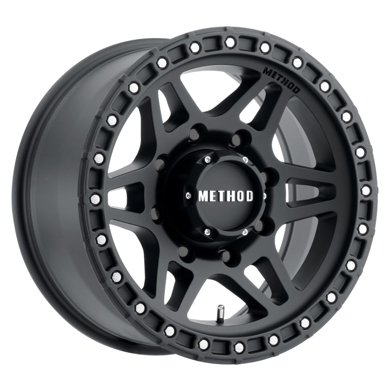 Method Mr312 17x8.5 0mm Offset 8x6.5 130.81mm CB Matte Black Wheel - Mammoth Racing -