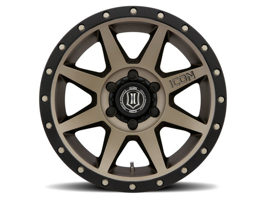 Icon Rebound 17x8.5 6x5.5 25mm Offset 5.75in BS 95.1mm Bore Bronze Wheel