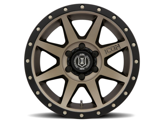 Icon Rebound 18x9 6x5.5 25mm Offset 6in BS 95.1mm Bore Bronze Wheel