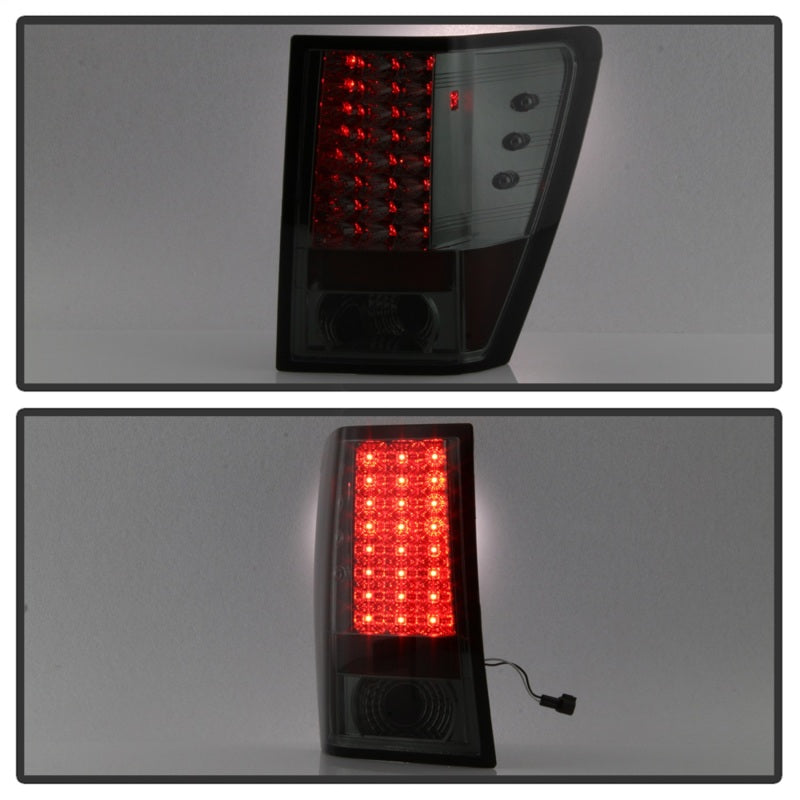 Spyder Jeep Grand Cherokee 07-10 LED Tail Lights Smoke ALT-YD-JGC07-LED-SM - Mammoth Racing -