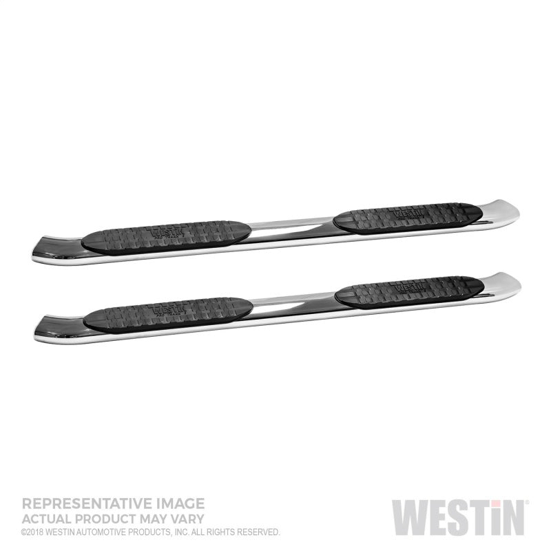 Westin 2019 Chevrolet Silverado/Sierra 1500 Crew Cab Non LD PRO TRAXX 5 Oval Nerf Step Bars - SS - Mammoth Racing -