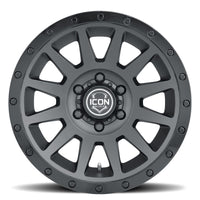 Icon Compression 18x9 5x150 25mm Offset 6in BS 110.1mm Bore Double Black Wheel - Mammoth Racing -