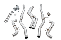 AWE Tuning 2020 Toyota Supra A90 Track Edition Exhaust - 5in Chrome Silver Tips - My Store