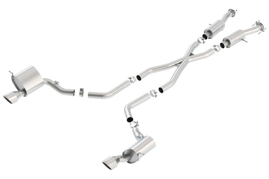 Borla 2015 Jeep Grand Cherokee SRT8 S-Type Dual Round Rolled Exit Catback Exhaust - My Store