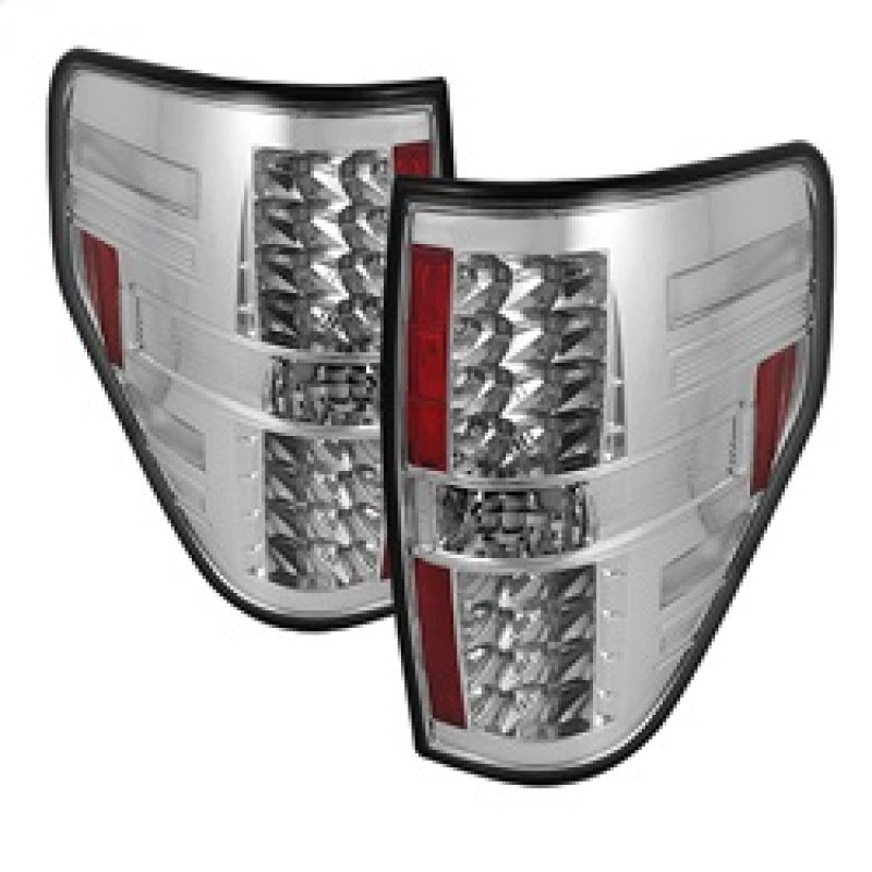 Spyder Ford F150 09-14 LED Tail Lights Chrome ALT-YD-FF15009-LED-C - Mammoth Racing -