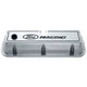 Ford Racing Logo Die-Cast Black Valve Covers Polished - Mammoth Racing -