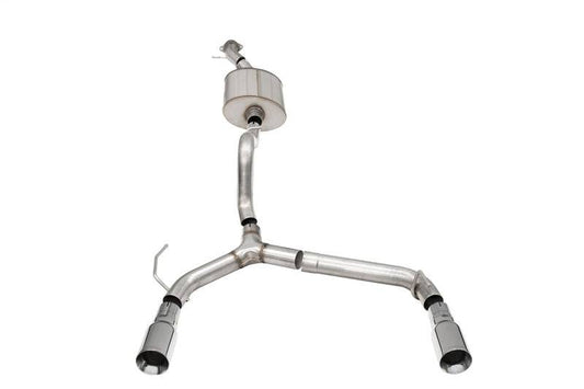Corsa 21-22 Ford Bronco 2.7L 2-Door 2.75in Cat-Back Dual Rear Exhaust w/4in Straight-Cut Polish Tips - Mammoth Racing -
