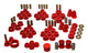 Energy Suspension 84-95 Chevrolet Corvette Red Hyper-flex Master Bushing Set - Mammoth Racing -