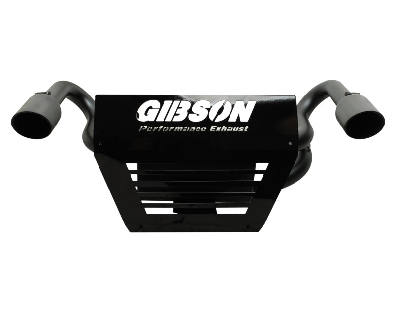 Gibson 2014 Polaris RZR XP 1000 EPS Base 2.25in Dual Exhaust - Black Ceramic - Mammoth Racing -