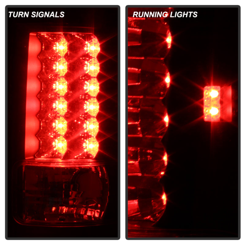 Spyder Ford F150 Styleside 04-08 (Not Fit Heritage & SVT)LED Tail Lights Black ALT-YD-FF15004-LED-BK - Mammoth Racing -