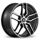 Konig Intention 16x7.5 5x100 Et45 Gloss Black / Machine Face - Mammoth Racing -