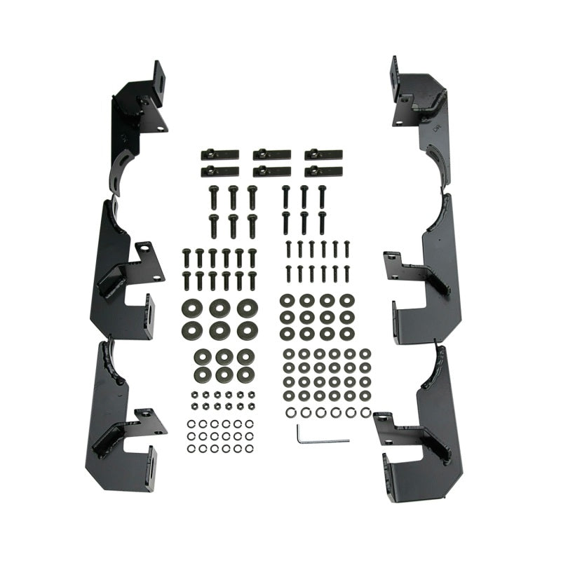 Westin 2007-2017 Jeep Wrangler Unlimited 4dr Platinum 4 Oval Nerf Step Bars - Black - Mammoth Racing -
