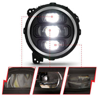 ANZO 2018-2019 Jeep Wrangler Full Led ProjectorH.L Black - My Store