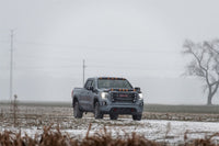 AVS 19-22 GMC Sierra 1500 Aeroskin Low Profile Hood Shield w/ Lights - Black - Mammoth Racing -
