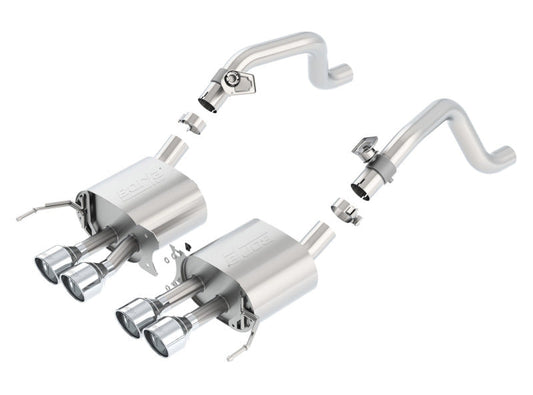 Borla 14-15 Chevy Corvette C7 w/ AFM w/o NPP S Type Rear Section Exhaust Quad Rd RL Tips - My Store